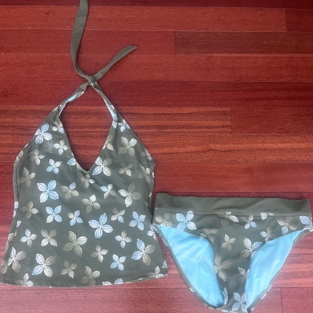 Athleta Floral Halter Bikini Set - size medium